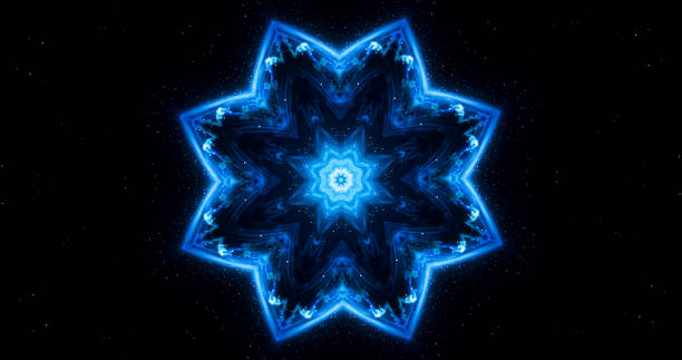 istock Abstract creative cosmic background. Speed of light, neon glowing rays. Beautiful fireworks, colorful explosion, big bang. 1188482035