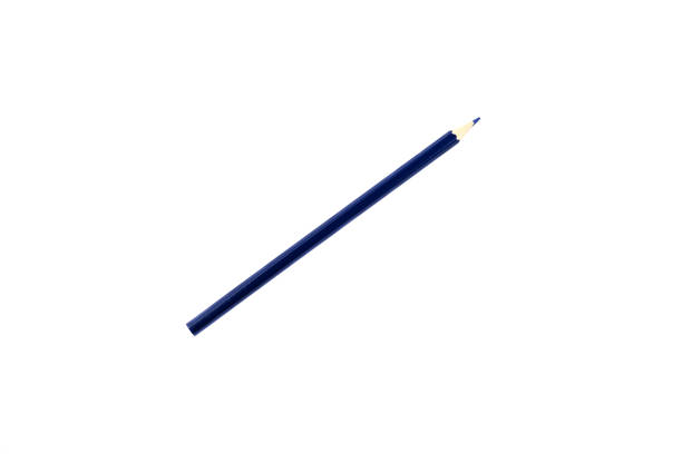 istock Colored blue pencil isolated on a white background. 1188483493