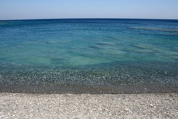mar mediterrâneo - greek islands greece day full frame imagens e fotografias de stock