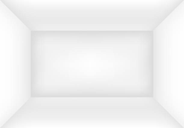 stockillustraties, clipart, cartoons en iconen met lege witte kamer of vak mock voor uw ontwerp. - binnenopname