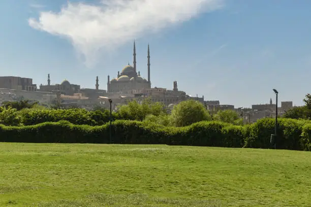 Photo of Mosque of Mohamed Ali Pasha from Al-Azhar Park in Cairo...