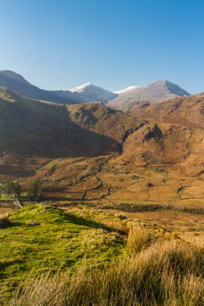 istock Beautiful mountains in Autumn Fall, snow on peak. 1188497931