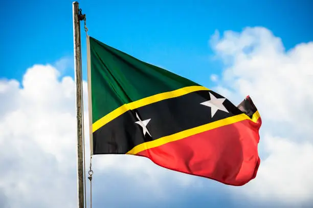 Photo of National Flag of St. Kitts and Nevis