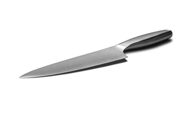 istock Stainless steel knife isolated on white 1188507058
