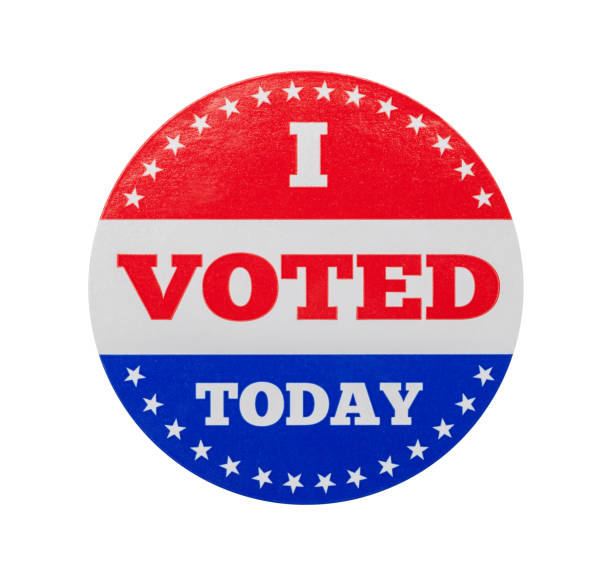 I Voted Today Sticker stock photo