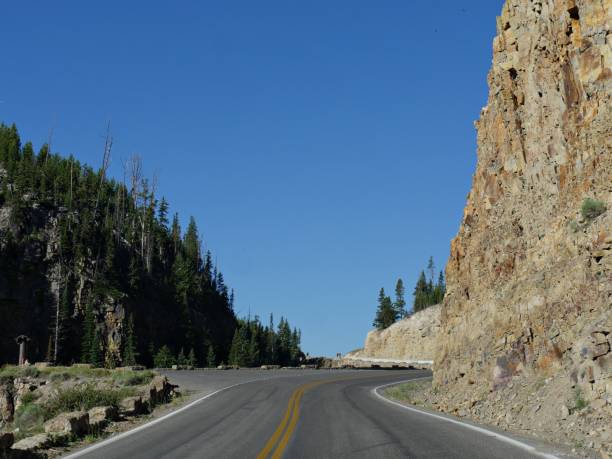 istock The Grand Loop Road Historic District provides stopovers and view decks for attractions at Yellowstone National Park, Wyoming. 1188511604