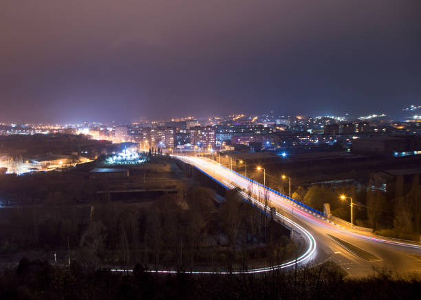 istock city Vanadzor at Night , Armenia. 1188512182