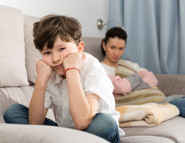 istock Offended tweenager after disagreements with mom 1188514642