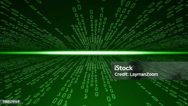 Digital Binary Code Background Technology Data Binary Code Network With ...