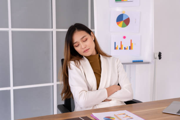 istock Asian business woman are sleeping 1188520150