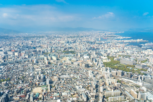 landscape of Fukuoka city