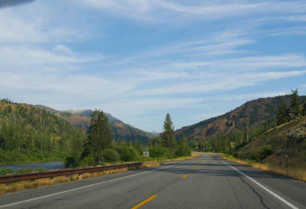 istock Beautiful drive along North Fork Highway with the North Fork Soshone River flowing, on the road to the east entrance of Yellowstone National Park. 1188527634