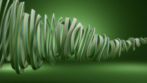 istock Abstract swirl green background. 3d illustration, 3d rendering. 1188527828