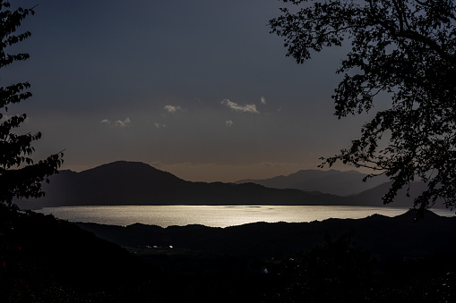 Tazawa lake in akita prefecture japan
