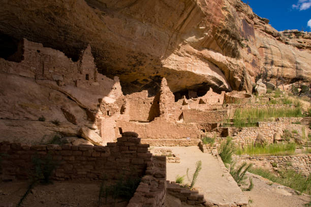 istock Mesa Verde NP - Wetherill Mesa - Long House Walls Clustered Beneath the Cliff 1188531241