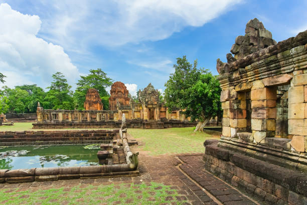 istock Ancient Khmer temple Prasat Muang Tam in Thailand. 1188534525