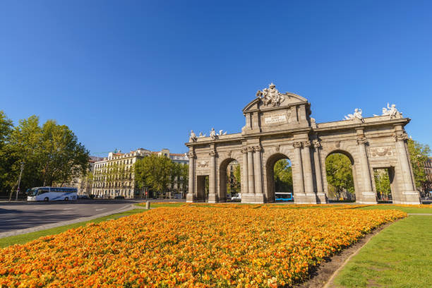 istock Madrid Spain, city skyline at Puerta de Alcala 1188535268