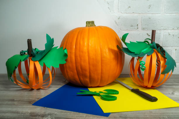 istock Halloween handicraft concept making decorations 1188542539