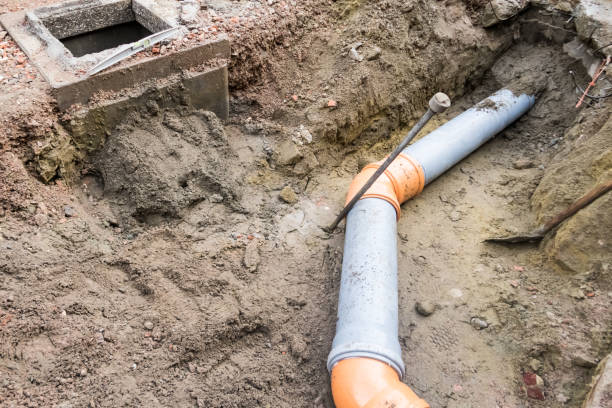 istock in the ground there is a plastic tube for shit 1188543108