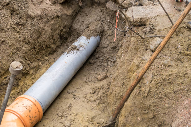 istock in the ground there is a plastic tube for shit 1188543112