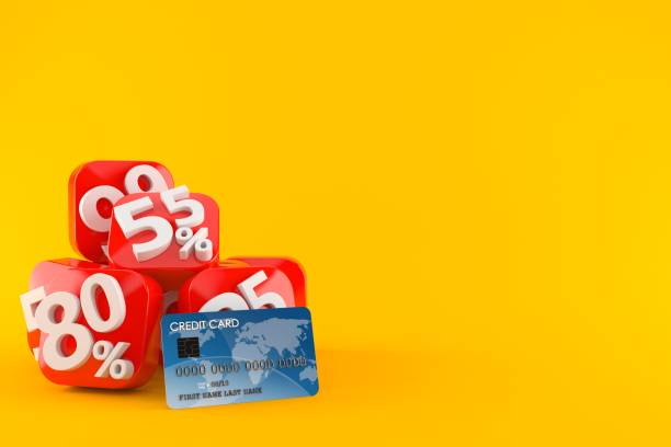 istock Percent numbers with credit card 1188546017
