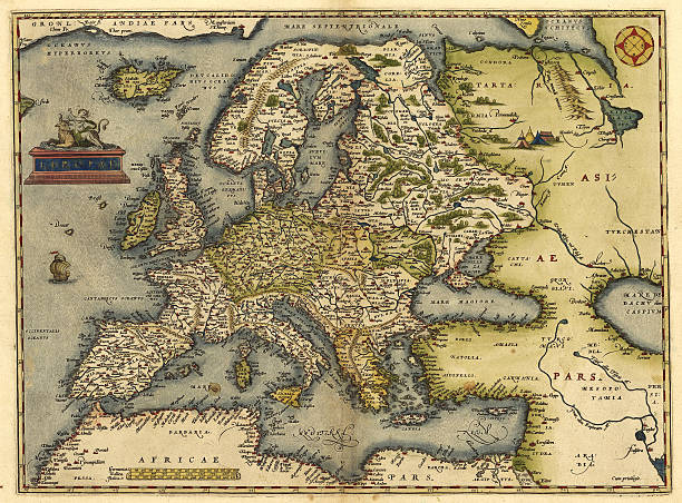 istock Vintage 16th century Europe map 118854624