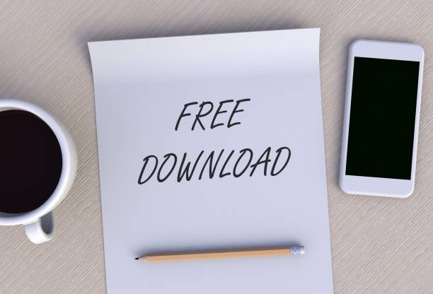 istock FREE DOWNLOAD, message on paper, smart phone and coffee on table, 3D rendering 1188551818