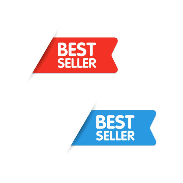 vector bestseller tag band etiketten - bestseller stock-grafiken, -clipart, -cartoons und -symbole
