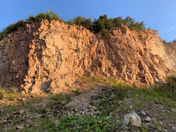 istock Rocks of limestone quarry 1188555523
