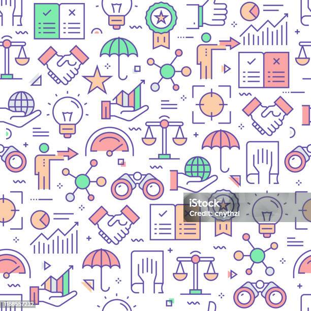 Vector Set Of Design Templates And Elements For Core Values In Trendy ...