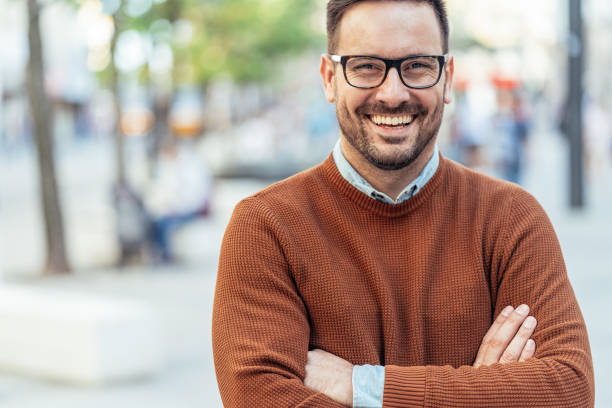 istock Portrait of smiling young man 1188568484
