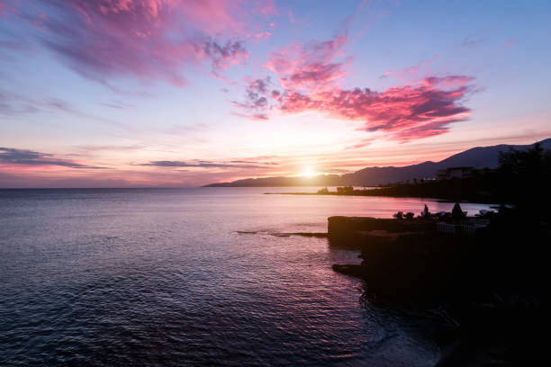 istock Bright coral dawn on the sea. Beautiful scenery 1188569779