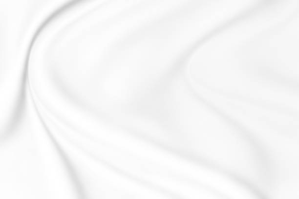 istock abstract smooth elegant white fabric texture background,flowing satin waves 1188574822