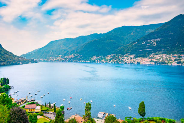 istock Like Lake landscape. Cernobbio village view, Italy 1188575897