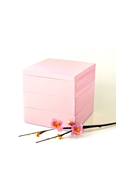 istock Pink Multitiered Box and Pink Flower 1188583211