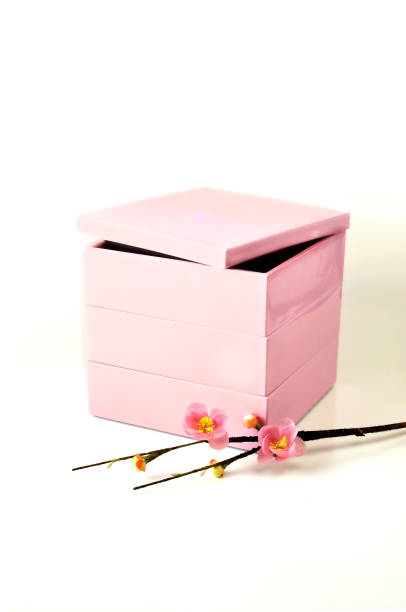 Pink Multitiered Box and Pink Flower