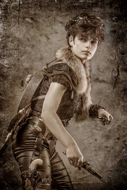 istock Steampunk female in a studio shot 1188588283