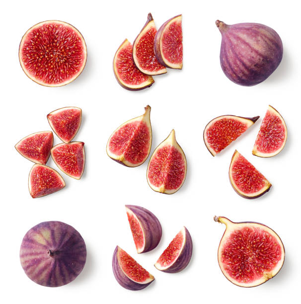 istock Set of fresh whole and sliced figs 1188590515