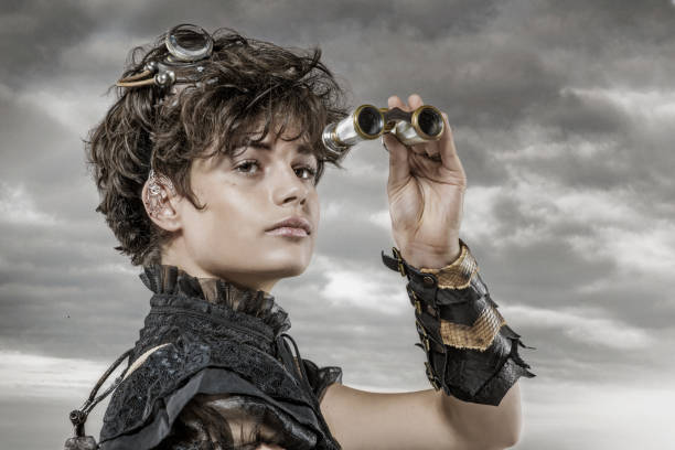 istock Steampunk female in a studio shot 1188593097
