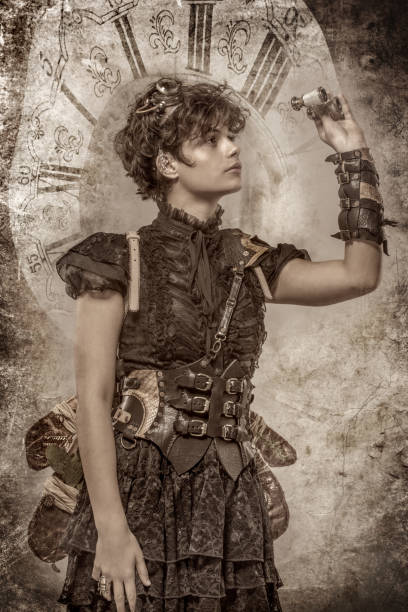 istock Steampunk female in a studio shot 1188594526