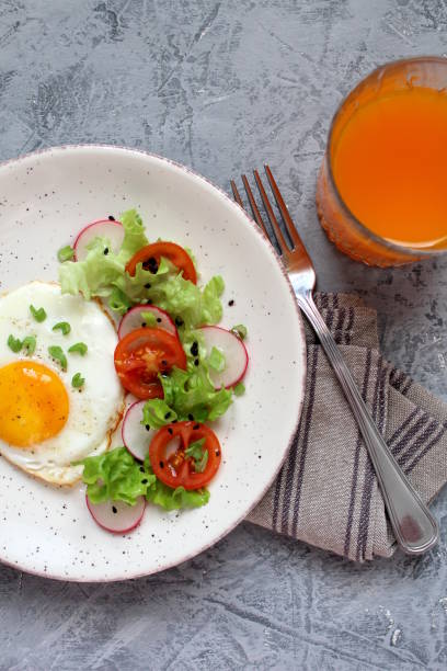 istock Brunch or breakfast concept on dark background. 1188597374