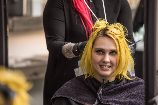 istock Hair stylist with client 1188597618