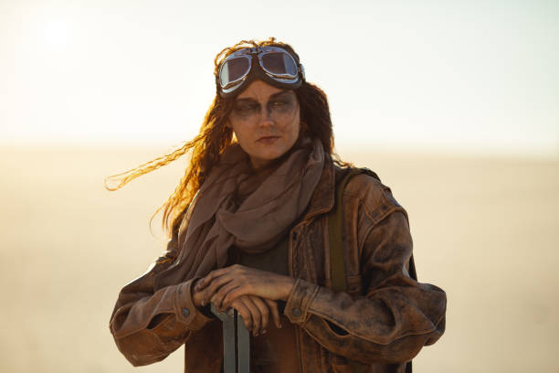 istock Post-apocalyptic Woman Outdoors in a Wasteland 1188601771