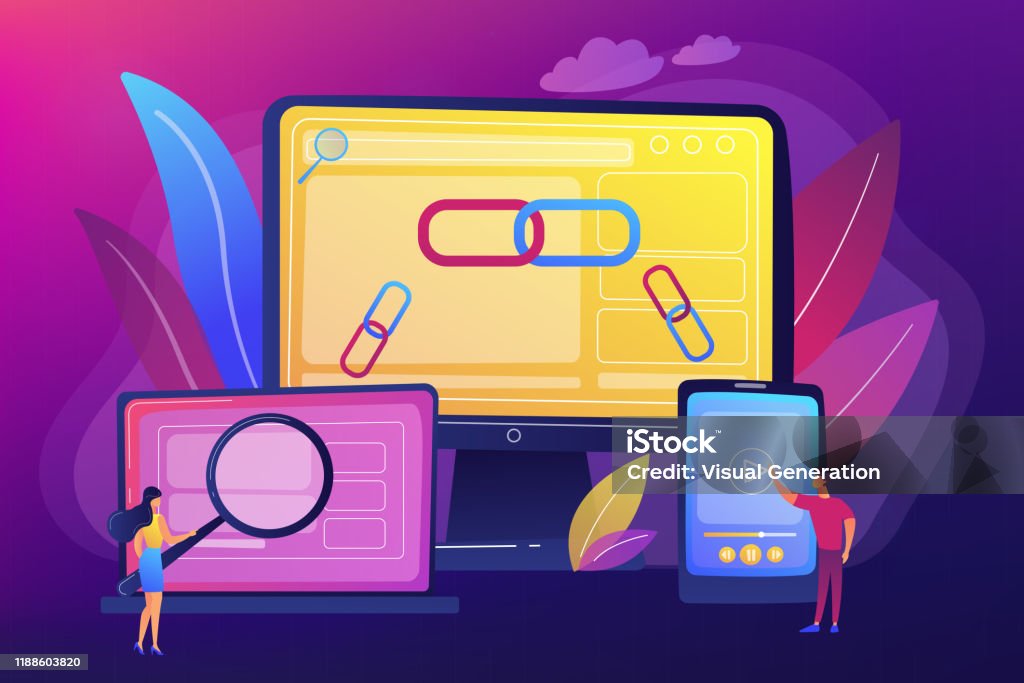 Platform Development Vector Image Cross Platform Development Flat Vector Illustration Stock Illustration ...
