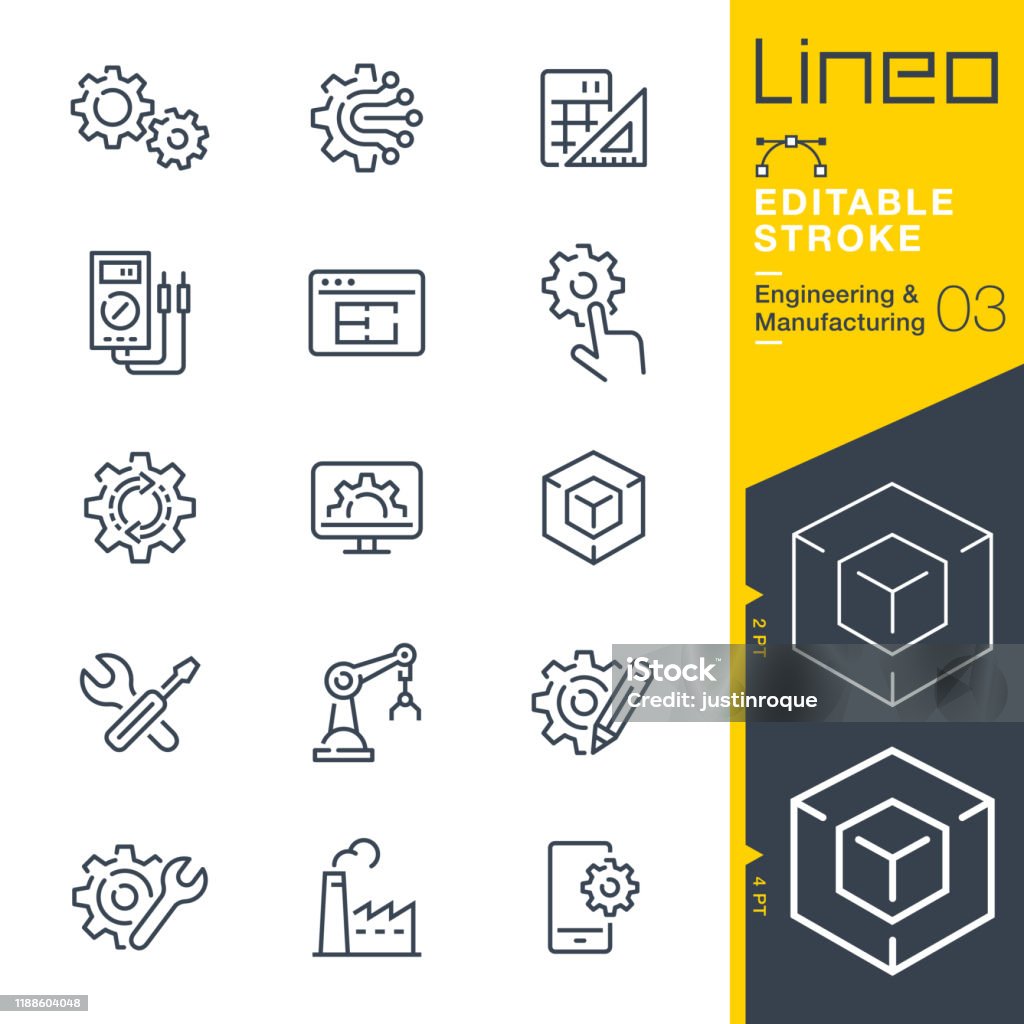 Lineo Editable Stroke - Icônes de la ligne d'ingénierie et de fabrication - clipart vectoriel de Icône libre de droits Lineo Editable Stroke - Icônes de la ligne d'ingénierie et de fabrication - clipart vectoriel de Icône libre de droits