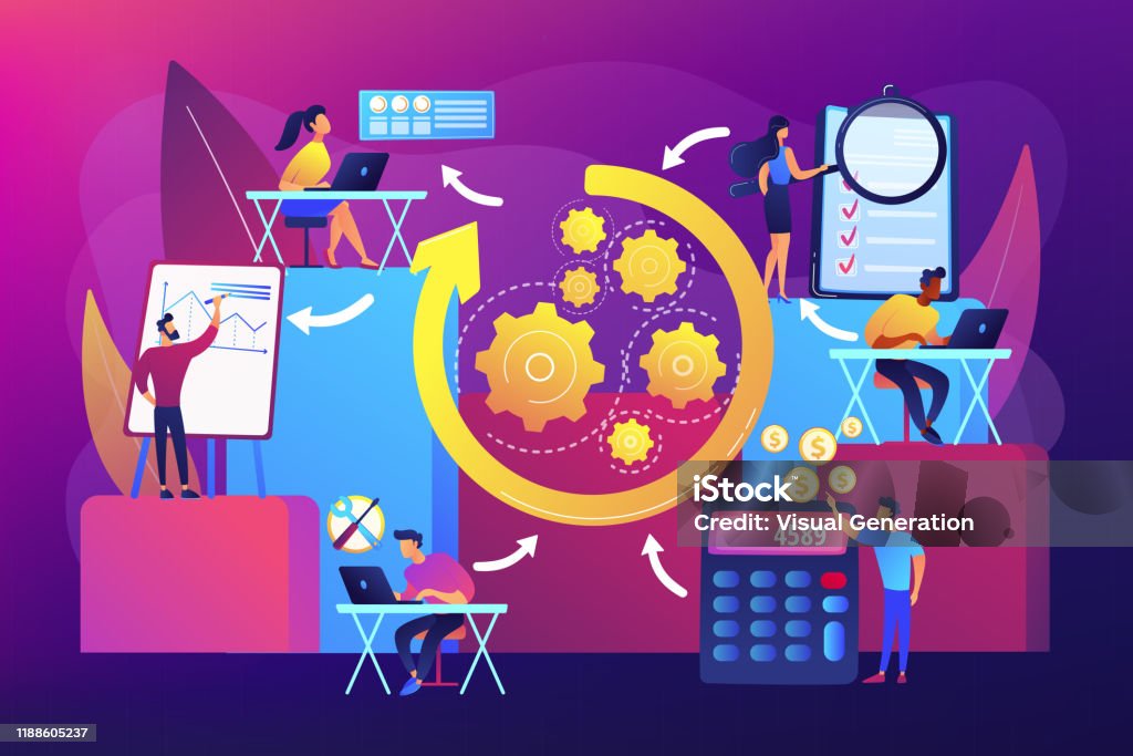 Process Workflow Stock Image Workflow Processes Vector Illustration Stock Illustration - Download ...