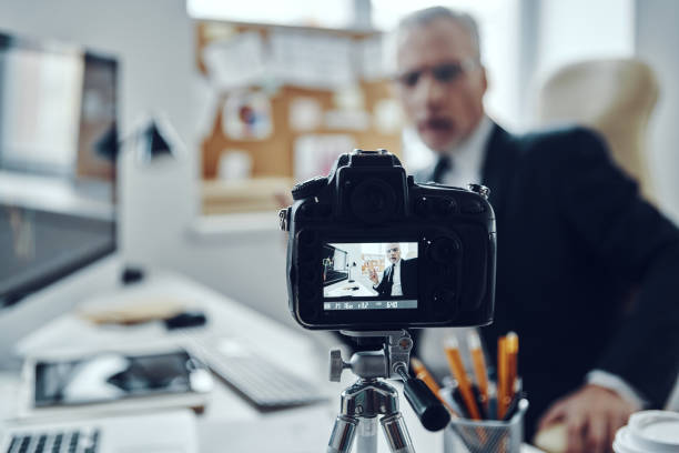 istock Senior man in elegant business suit 1188606194