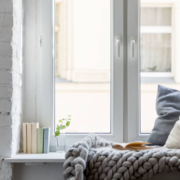 istock Relax area on wooden windowsill 1188606671