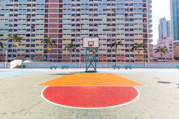 istock Colorful court and buildings 1188607211