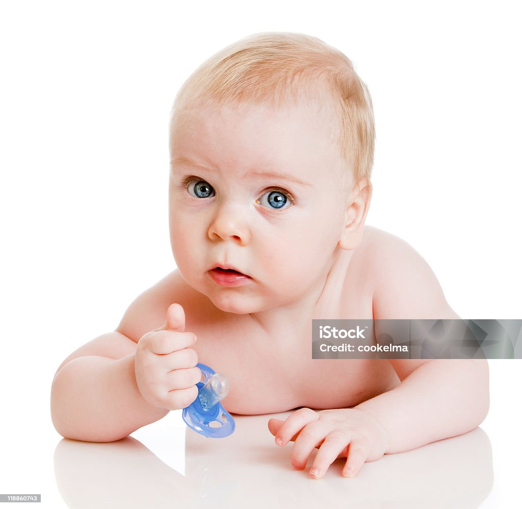 Seis meses de idade Bebê - Royalty-free 0-11 Meses Foto de stock